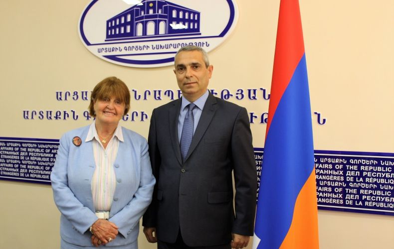 Artsakh Foreign Minister receives Baroness Caroline Cox