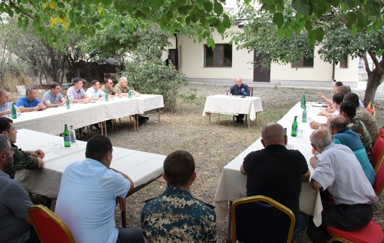 Bako Sahakyan visited the Talish village of the Martakert region