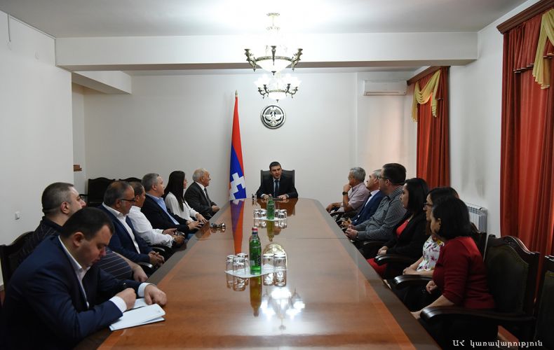 Artsakh Republic State Minister received the delegation of the 