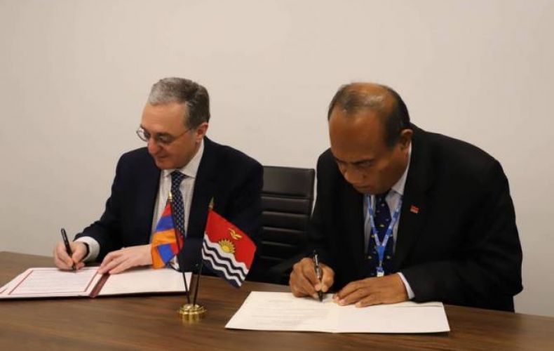 Armenia establishes diplomatic ties with Kiribati