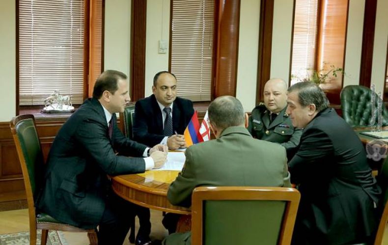 Armenia Defense Minister, Georgia ambassador discuss regional conflicts