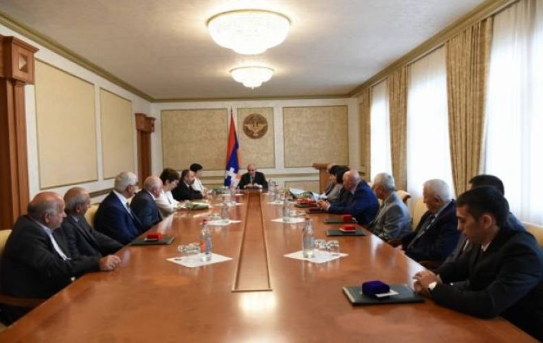 Awarding Ceremony in connection with the Day of Teachers took place at the Artsakh Republic President's Residence