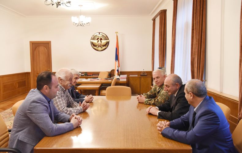 President Bako Sahakyan received  philanthropists
