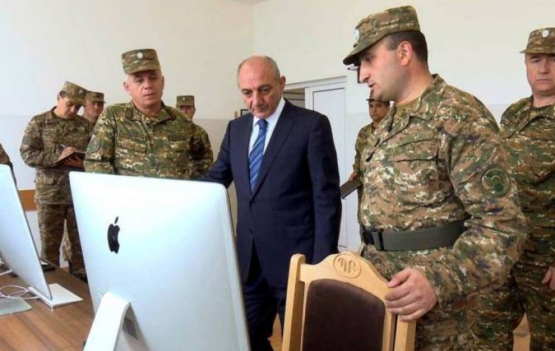 Bako Sahakyan visited Defense Army units located in the central military region