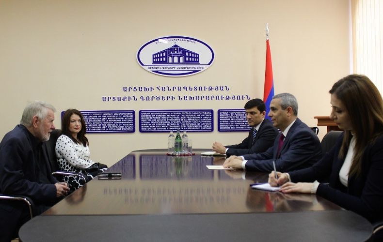 Artsakh FM receives MEP Jaromir Stetina