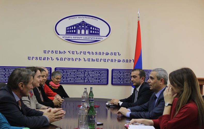 Foreign Minister of Artsakh Received Board Members of the International Francophone Press