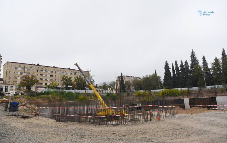 Construction works of cultural and entertainment complex in Stepanakert are underway