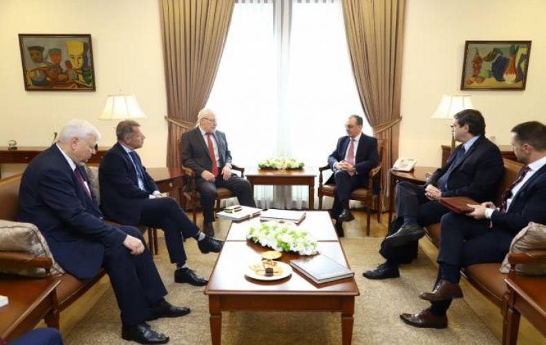 Acting FM of Armenia meets with OSCE Minsk Group Co-Chairs in Yerevan