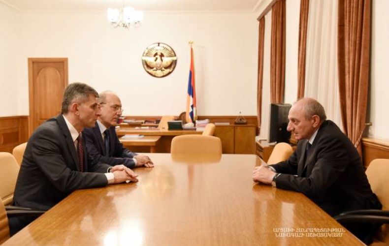 Bako Sahakyan received National Assembly vice-chairman Vahram Balayan and representative of the Artsakh Dashnaktsoutyun Central Committee David Ishkhanyan