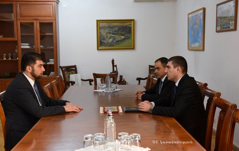 Artsakh State Minister received head of the State Control Service of the Republic of Armenia