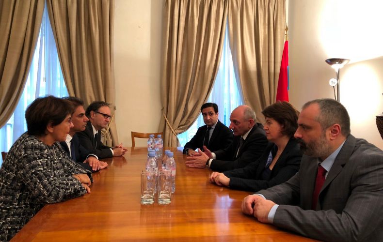 Bako Sahakyan met in Paris with the co-chairs of the Coordinating Council of Armenian Organizations of France