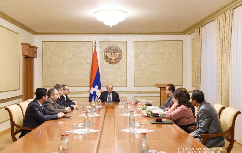 President received teachers of the Stepanakert’s music school after Komitas