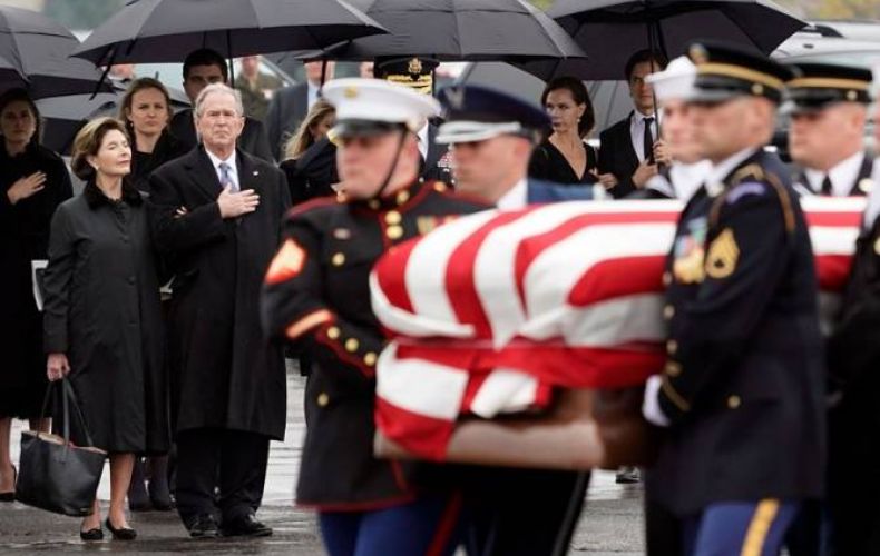 Former president George H.W. Bush laid to rest in Texas