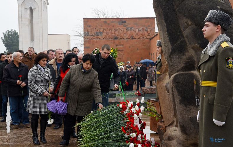 Artsakh people pay tribute to the victims of Spitak earthquake