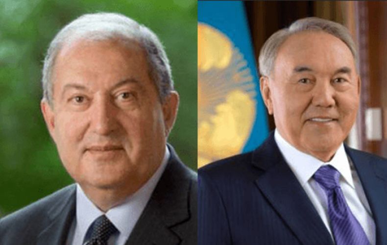 Президент РА Армен Саркисян направил поздравительное послание президенту Казахстана Нурсултану Назарбаеву

