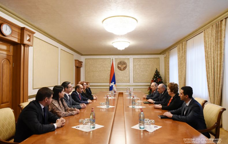 President Bako Sahakyan received the delegation of the “Lousavor Hayastan” Party