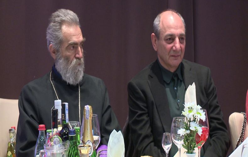 Bako Sahakyan partook at the traditional New Year celebration event of the “Base Metals” company staff