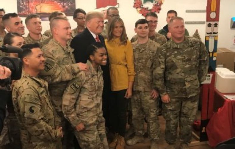 Donald and Melania Trump make a surprise visit to Iraq