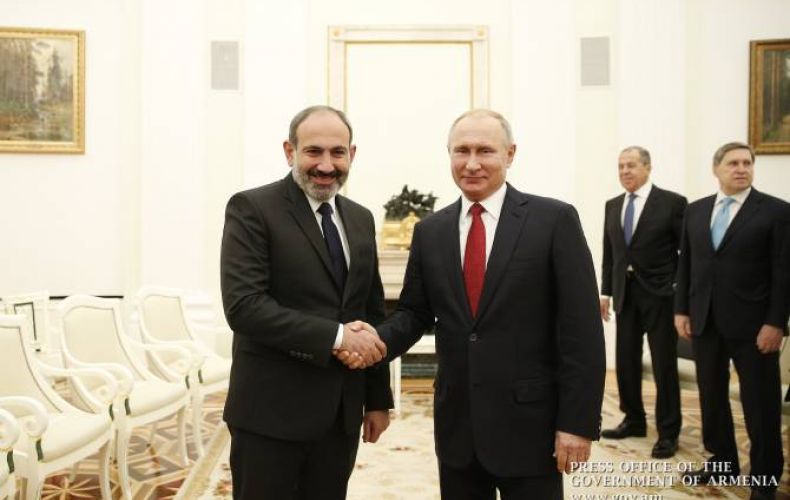 Pashinyan, Putin held brief discussion on CSTO during Moscow meeting