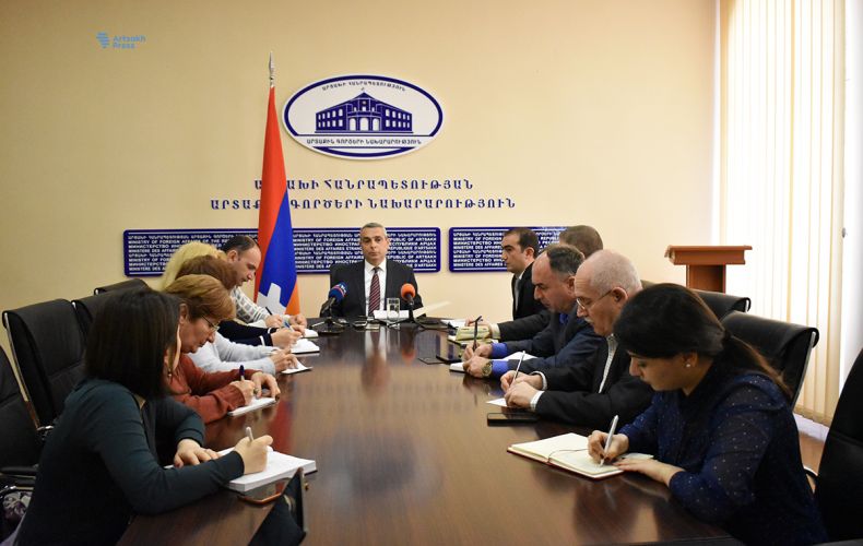 Annual Press Conference of the Foreign Minister of Artsakh Masis Mayilian