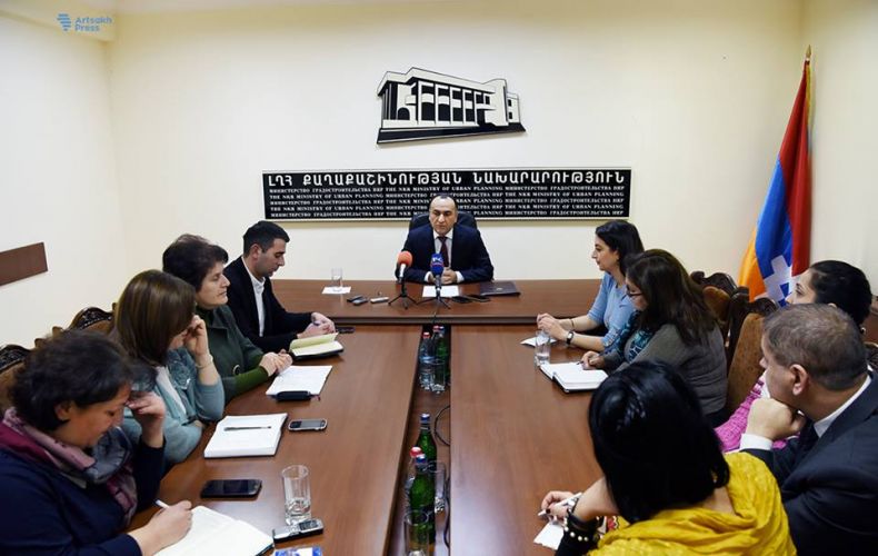 Press Conference of Minister of Urban Planning of Artsakh Republic Karen Shahramanyan took place