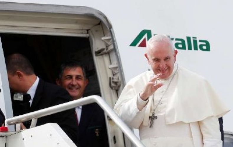 Pope Francis arrives in UAE for first ever visit by pontiff