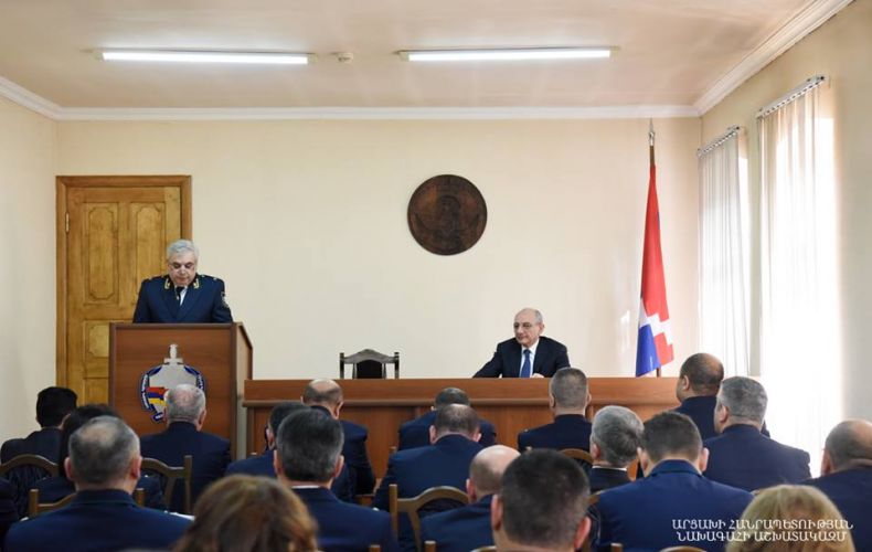 Bako Sahakyan took part at  Artsakh's Prosecutor General's Office Board meeting summarizing results of structure's activities in 2018