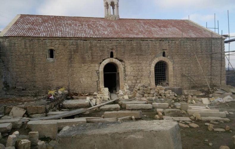 St. Hovhannes Church in Togh village is being reconstructed