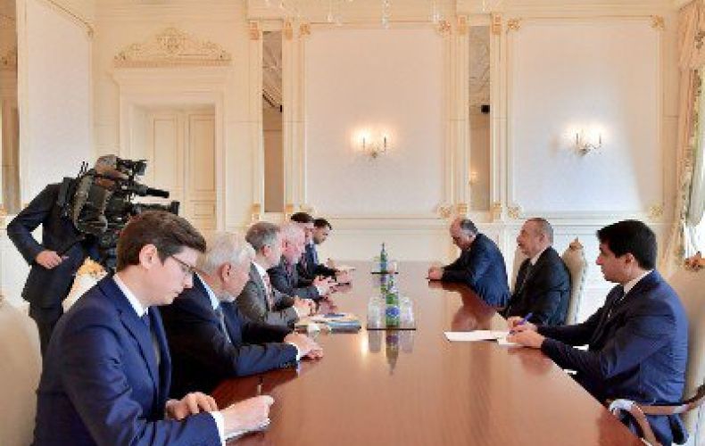 Ilham Aliyev receives OSCE MG Co-Chairs