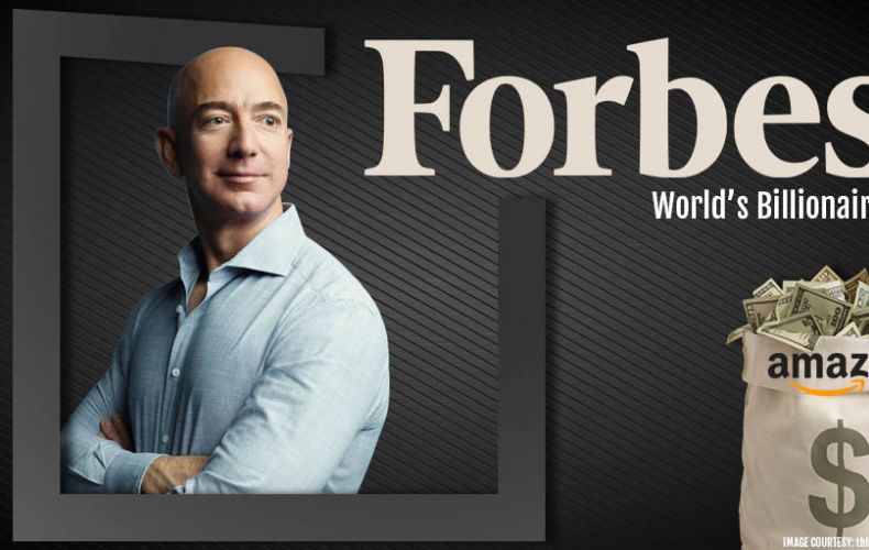 2019 թվականի շխարհի ամենահարուստ մարդկանց վարկանշային աղյուսակը գլխավորում է Amazon ընկերության ղեկավարը. Forbes