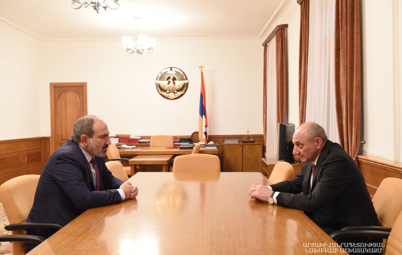 Leaders of two Armenian republics highlight expanding closer cooperation between Artsakh and Armenia