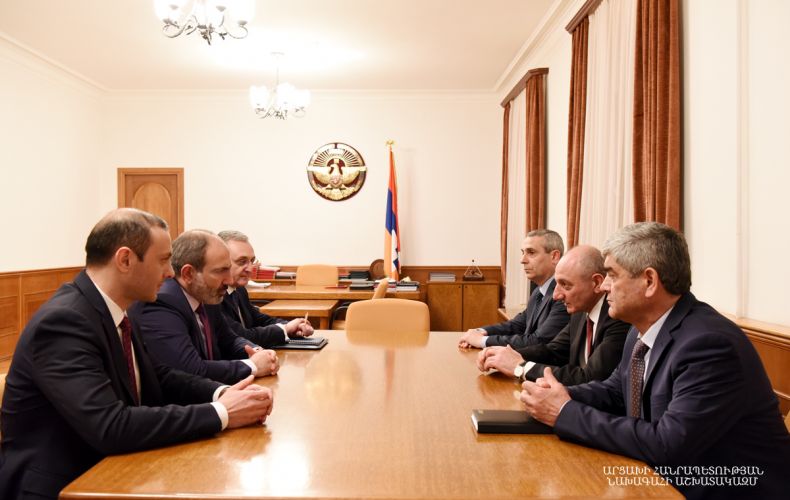 Leaders of Artsakh and Armenia discuss joint strategic projects in social-economic sphere