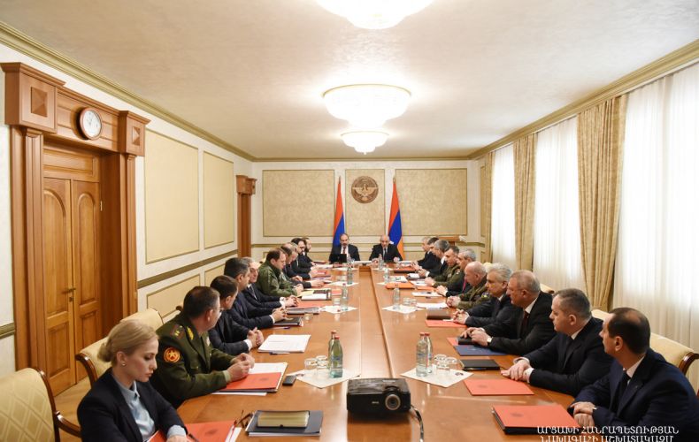 Joint meeting of the Armenian and Artsakh Security Councils chaired by Bako Sahakyan and Nikol Pashinyan was held in Stepanakert