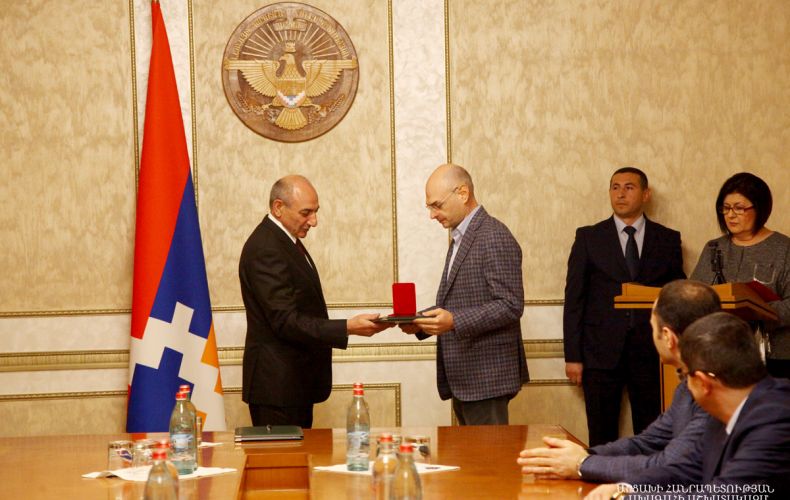Awarding ceremony took place in the Residence of the Artsakh Republic President