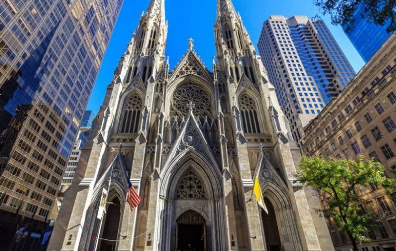 New York's St Patrick cathedral rescued from fire
