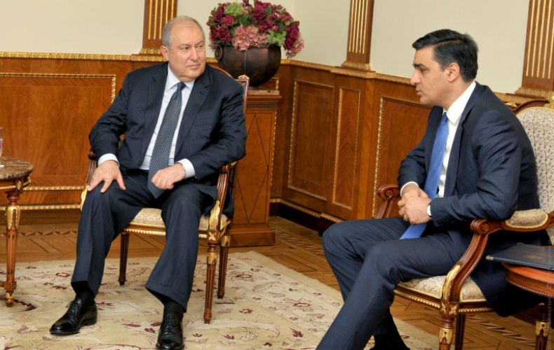 Armen Sarkissian held a meeting with Arman Tatoyan