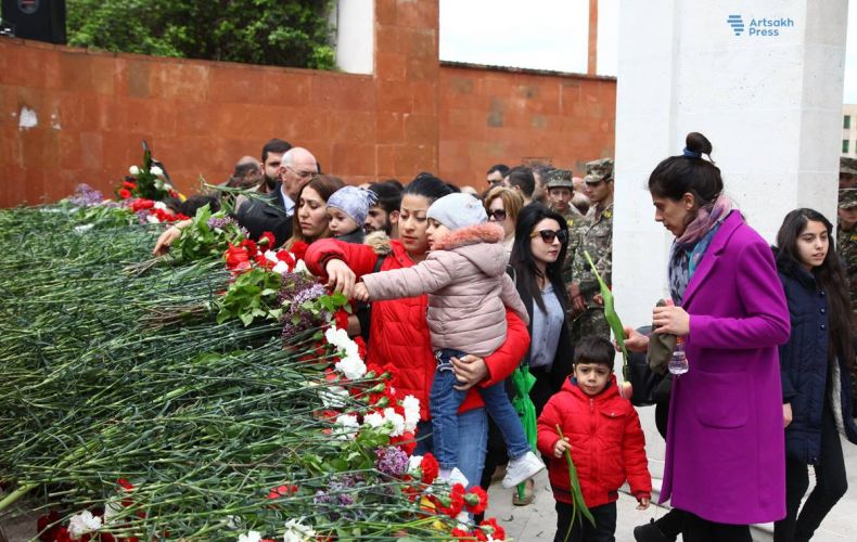Commemoration events dedicated to memory of Armenian Genocide innocent victims held in Stepanakert (photos)