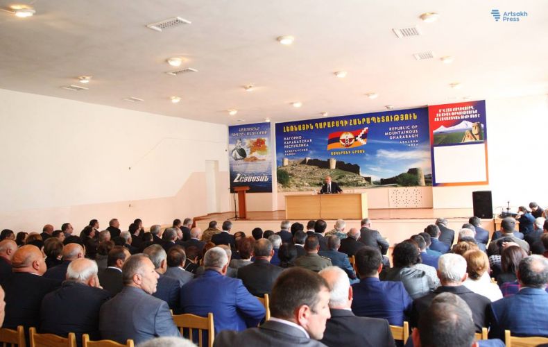 Artsakh President convenes working consultation in Askeran