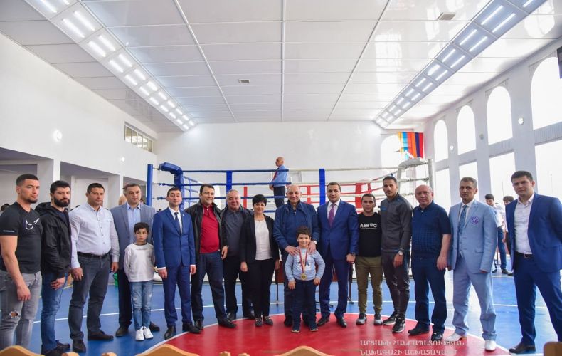 President Bako Sahakyan attends opening ceremony of 1st republican open championship of Artsakh kickboxing