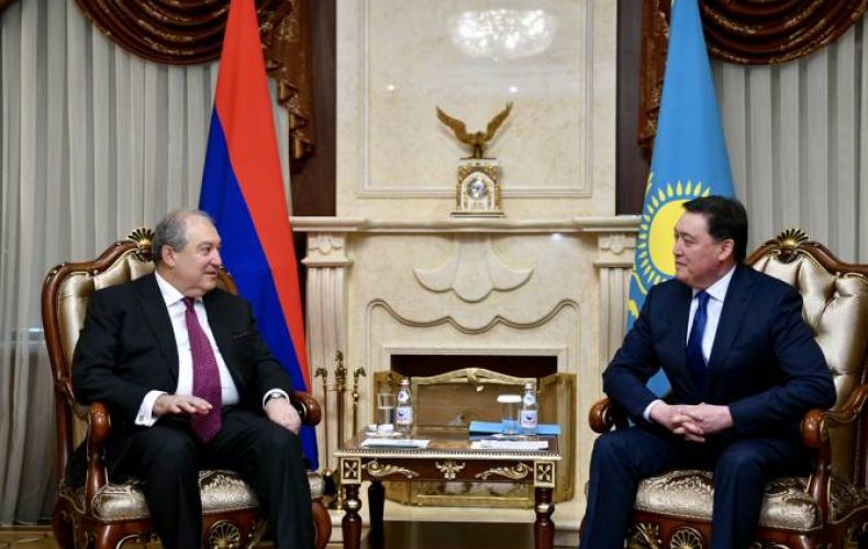 Ղազախստանը հետաքրքրված է Հայաստանի հետ տնտեսական կապերի խորացմամբ. Ղազախստանի վարչապետ

