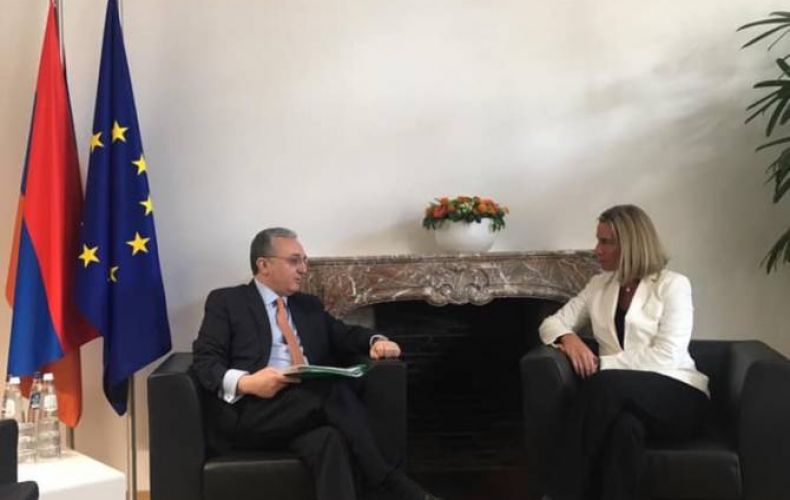 Armenian FM, EU’s Federica Mogherini hold meeting in Brussels
