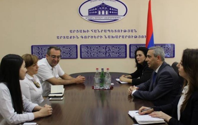 Artsakh FM receives delegation of Transparency International Anticorruption Center