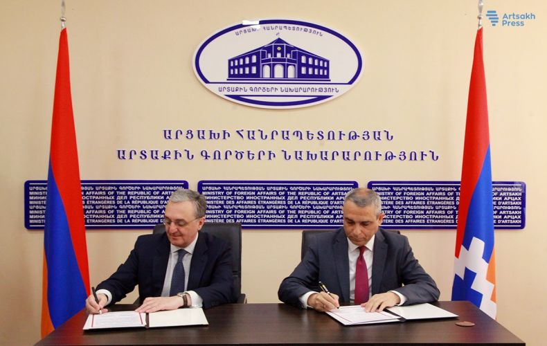 Главы МИД Арцаха и Армении подписали план консультаций