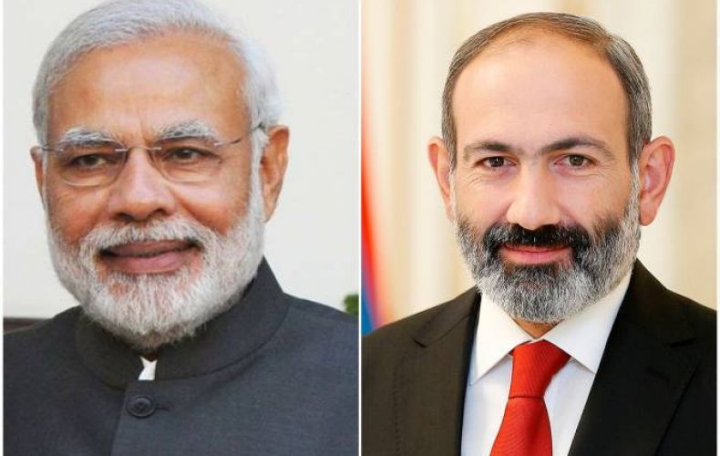 Премьер-министр Армении поздравил премьер-министра Индии с Днем Независимости