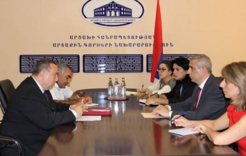 Foreign Minister of the Republic of Artsakh Received the Head of the ICRC Mission