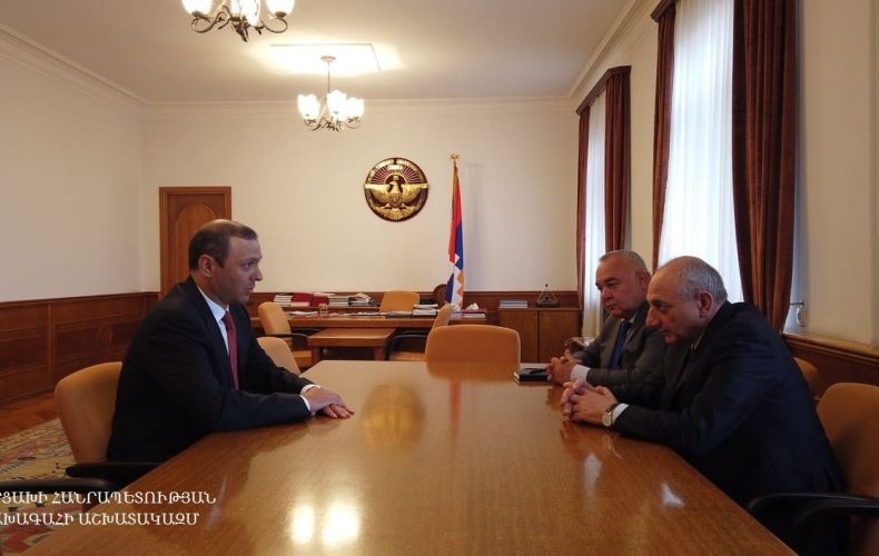 Bako Sahakyan received secretary of the Republic of Armenia Security Council Armen Grigoryan