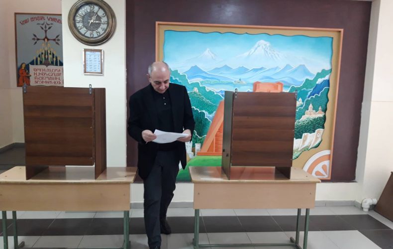 I have voted for the progress of our country. Bako Sahakyan