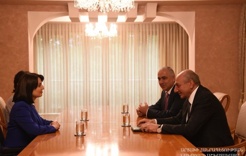 President of Artsakh receives Armenia’s minister of Labor and Social Affairs