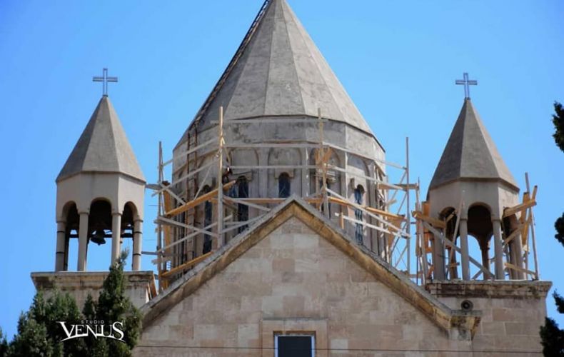 Armenian church being restored in Aleppo