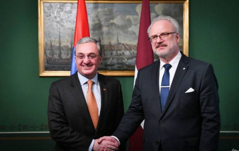 Armenian FM hosted by Latvian President in Riga Castle